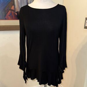 Kate & Mallory Black Women's Top Size Medium